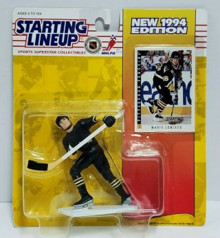 Mario Lemieux Pittsburgh Penguins Starting Lineup Slu Nhl 1994 Figure & Card