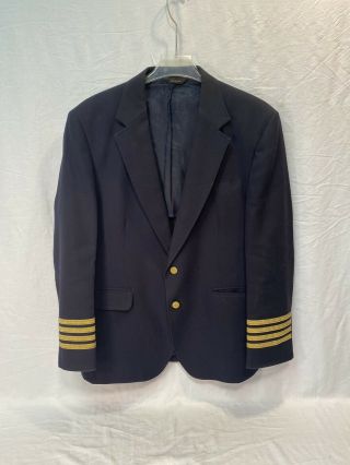 Vintage Tally - Ho Airline Tailors Airways Pilot Teamsters Coat Jacket 42s
