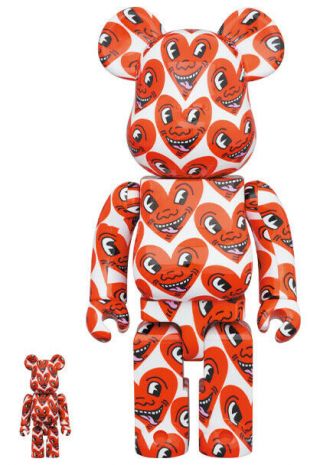 Medicom Toy Be@rbrick Keith Haring 6 100％ & 400％ Bearbrick Kaws