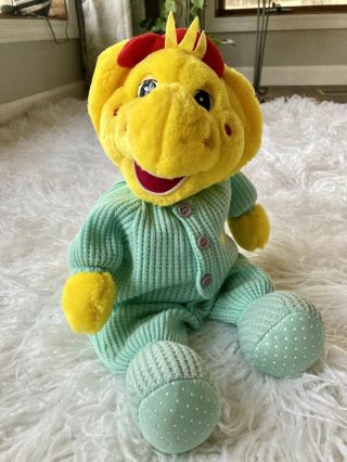 Lyons Plush Bedtime Bj Yellow Barney & Friends Dinosaur Thermal Pj 