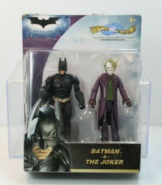 Mattel Dc Dark Knight Hero Zone Batman & Joker Action Figure Set