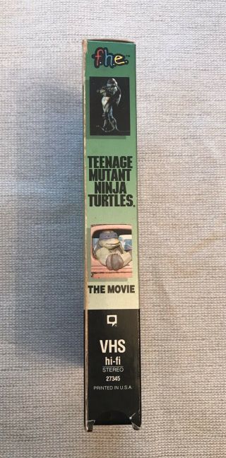 Teenage Mutant Ninja Turtles - The Movie {VHS}1990 - Vintage F.  A.  B - 3