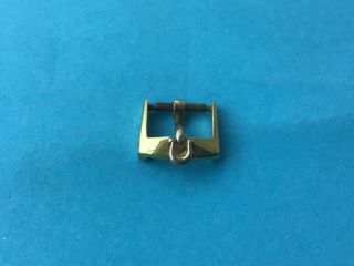 Vintage Omega Gold Plated Watch Strap Pin Buckle Swiss Made Aw 12.  5/10