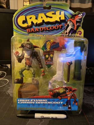 1999 Crash Bandicoot High Flying Resaurus Figure