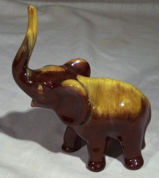 Vintage Blue Mountain Pottery Harvest Gold Mini Elephant Collingwood Ontario