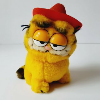 Vintage 1981 Dakine Garfield Cat Plush Stuffed Animal Character Cartoon Toy