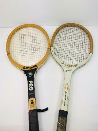 Slazenger L4 Bancroft Tennis Racquet 4 1/2” Racket Players Special Vintage Wood