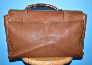 Vtg COACH THOMPSON Brown Leather Messenger Laptop Briefcase Travel Tote Bag 6445 3