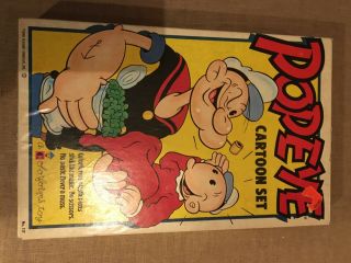Vintage Popeye Cartoon Set Coloforms Toy 117 King Features Syndicate
