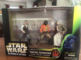 Kenner 1997 Star Wars The Power Of The Force Cinema Scene Cantina Showdown