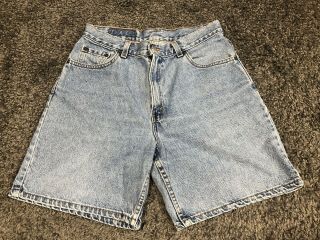 Vintage Levis 550 Relaxed Fit Womens Jean Shorts Size 10 Mis R Only Red Tab Usa
