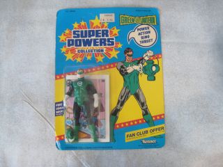 Vintage 1984 Kenner Powers Green Lantern Unpunched Fan Club W/ Ring Moc