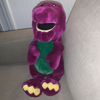 Vintage Barney The Purple Dinosaur Plush Doll 24 Inches Tall 1990s Big