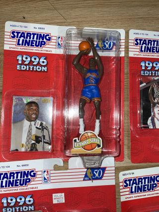 1995 and 1996 Starting Lineups Grant Hill Shawn Kemp Et.  al NBA w/card 2