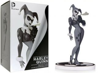Harley Quinn 2nd Edition Statue By Bruce Timm Batman Black & White Dc Comics Nib