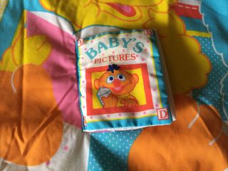 VTG 1989 Muppet Sesame Street Playskool Fold N Go Baby Play Activity Mat Blanket 2