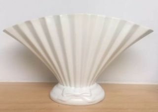 Ivory Urn Mantle Vase,  Moonstone Glaze,  Vintage Pottery Like Spry,  Fulham