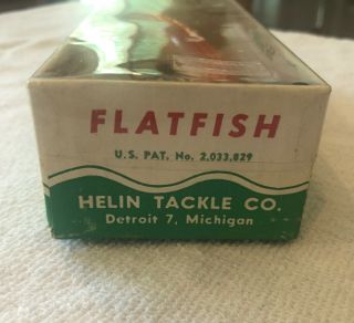 Helin Flatfish Orange Box Antique NIB 3
