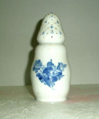 Vintage Royal Copenhagen Milk Glass Shaker Floral Trellis
