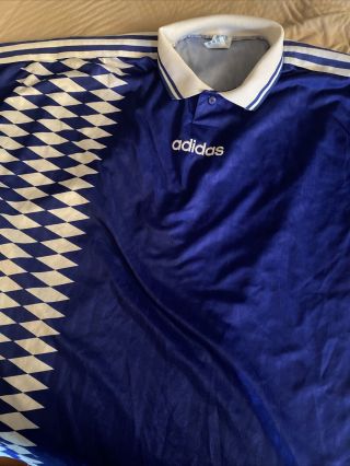 Vintage 80s 90s Adidas Soccer Football Futbol Blank Diamond 3 Stripe Jersey Xl