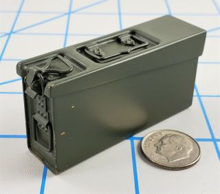 Did Wwii German Metal Mg Ammo Can 1/6 Scale Toys 3r Soldier