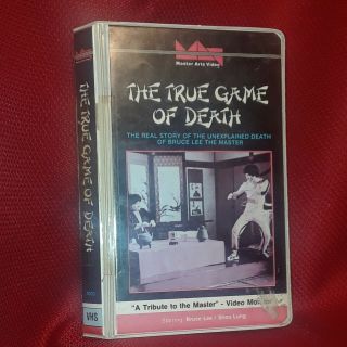 The True Game Of Death Vhs Movie Bruce Lee Kung Fu Karate Vintage Clamshell Case
