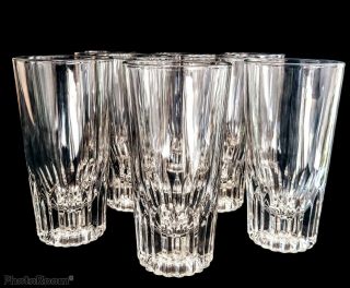 Set Of 8 Vintage Crisal Libbey Portugal 6 Oz Juice Glasses With Box