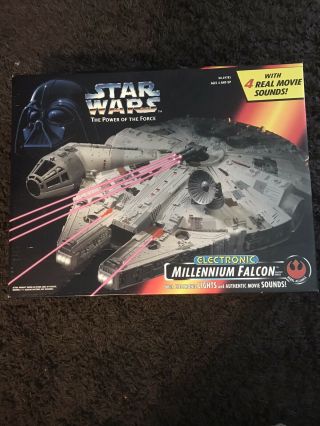 Star Wars Power Of The Force 1995 Millennium Falcon Nisb Factory