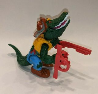 TMNT Leatherhead - 1989 with trap and gun 2
