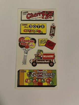 Vintage Candy Dots Scratch & Sniff Sticker Sheet Light Scent