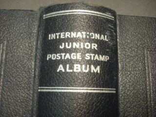 Vintage Blue Binder Only Scott International Junior Postage Stamp Album
