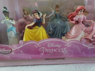 Disney Princess Figurine Play Set Ariel Belle Snow White Jasmine Cinderella