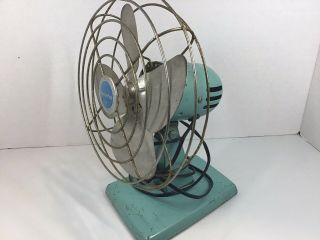 1950’s - 60’s Vintage Mcgraw Edison Eskimo 10”tilting Fan Model 081005 Work
