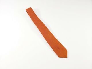 Vintage Ysl Tie Yves Saint Laurent Orange Linen Woven
