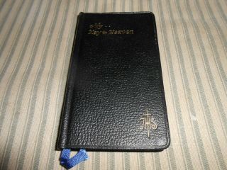 Vintage My Key To Heaven 1957 Catholic Prayer Book Rev.  J.  M.  Lelen Leather