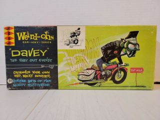 Vintage Hawk Weird - Ohs Davey The Way Out Cyclist Plastic Model Kit