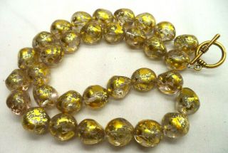 Stunning Vintage Estate High End Heavy Glass Beaded 20 " Necklace 6793h