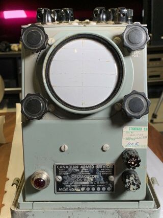 Vintage Oscilloscope - Canadian Navy Collectible Model Os - 8d/u (not)