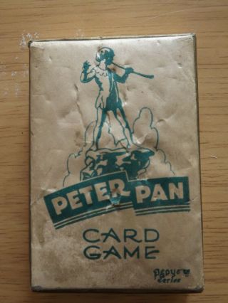 Vintage 1930s Pepys Peter Pan J M Barrie Card Game Complete