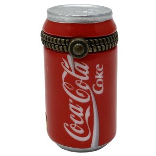 Vintage Trinket Box Coca Cola Coke Can With Striped Straw Midwest Cannon Falls