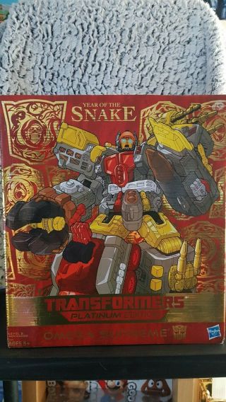 Hasbro Omega Supreme Platinum Edition Year Of The Snake Complete Boxed