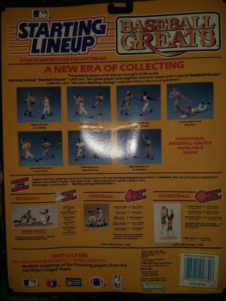 1989 Kenner Starting Lineup Baseball Greats Complete Set (12) With Variants