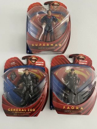 Dc Comics Movie Masters Man Of Steel Superman General Zod Faora Action Figures