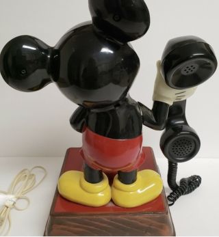 Walt Disney Mickey Mouse Touch Tone phone Telephone Vintage 1970 ' s 2