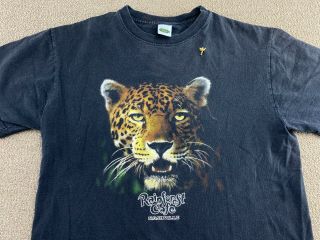 Rainforest Cafe Shirt Nashville Black Jaguar Panther Cheetah Animal Nature Vtg