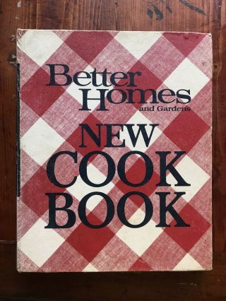 1968 Vintage Better Homes & Gardens Cookbook 5 - Ring Binder Red Plaid