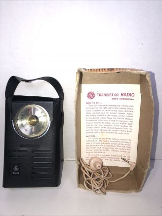 Vintage Ge General Electric Shirtpocket Portable All Transistor Radio