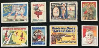 2014 4898 - 4905 - Forever - Vintage Circus Posters - Set Of 8 Singles - Nh