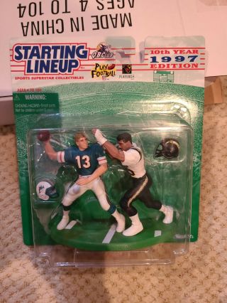 1997 Dan Marino Junior Seau Starting Lineup One On One Dolphins Chargers