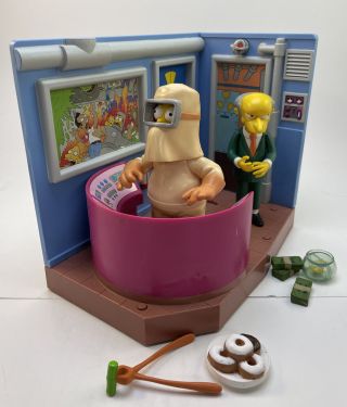 Playmates Wos The Simpsons Nuclear Power Plant Playset With Homer & Mr Burns